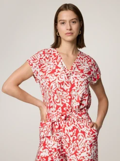 Blusenshirt mit Allover-Print