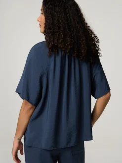 Blusenshirt mit Knitteroptik