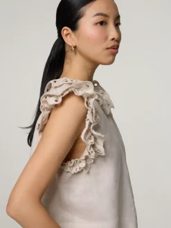 Blusentop aus Leinen