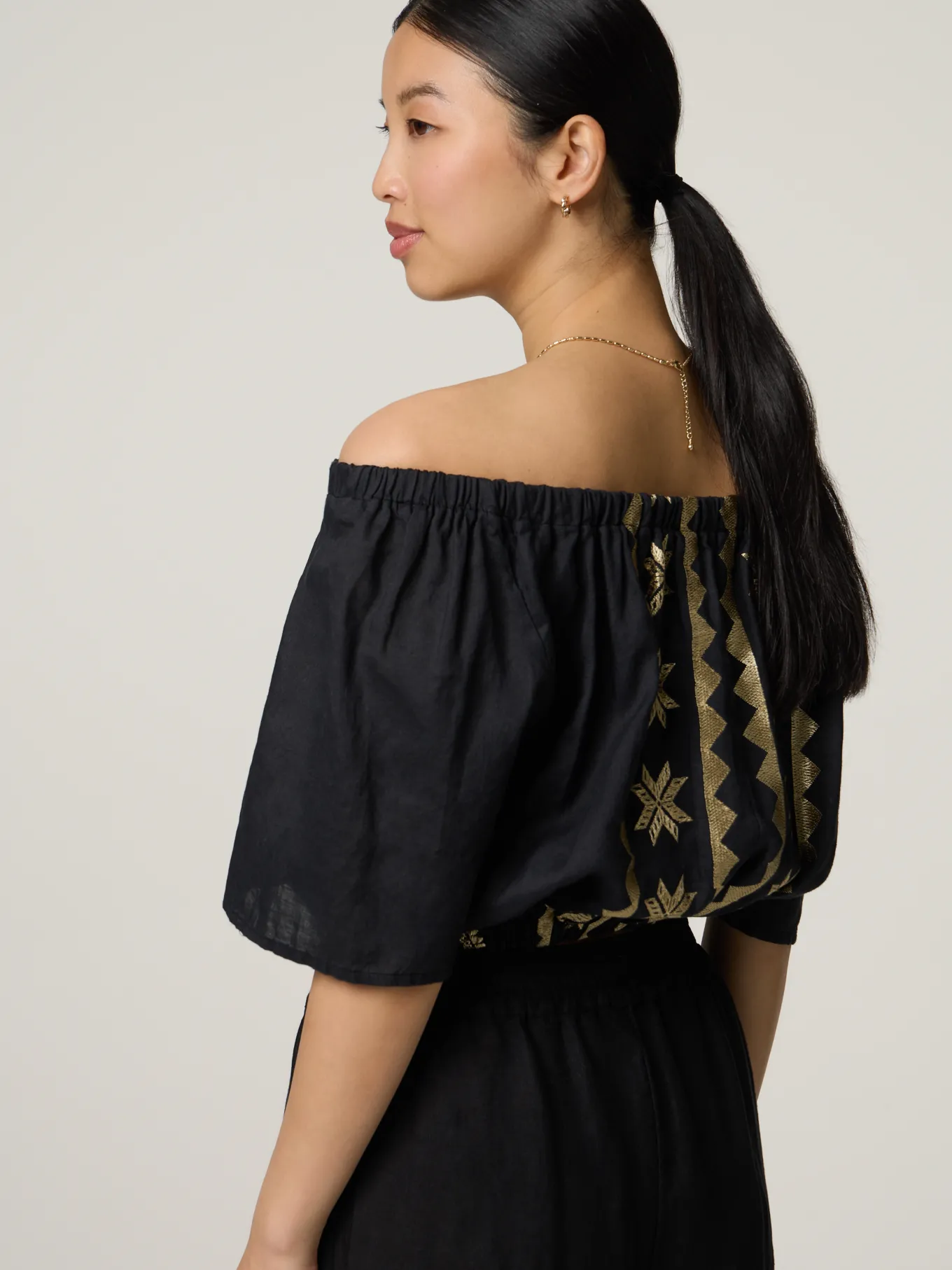 Blusentop im Cropped Fit