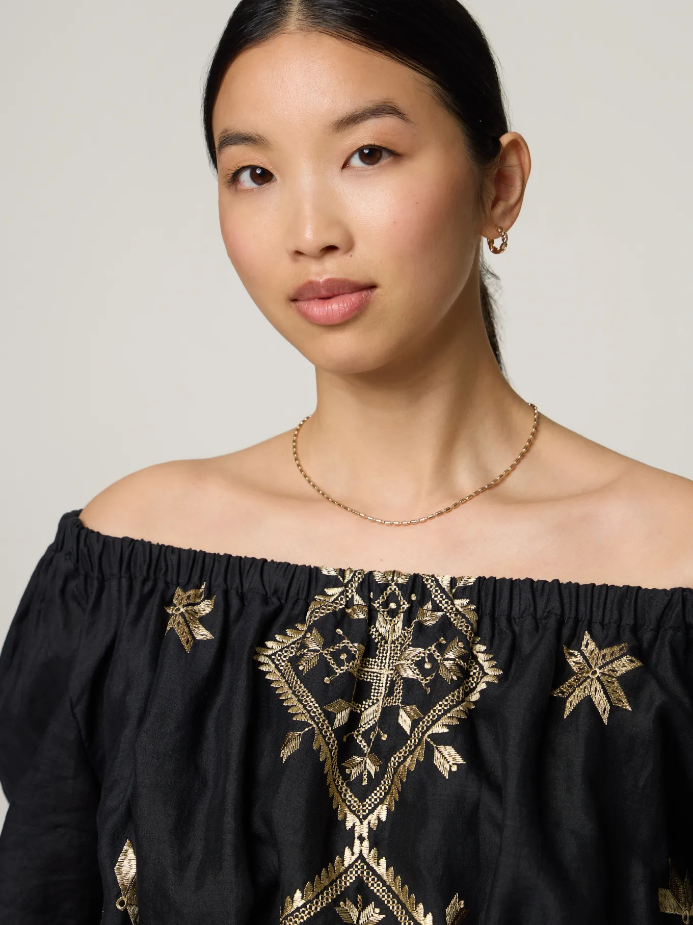 Blusentop im Cropped Fit