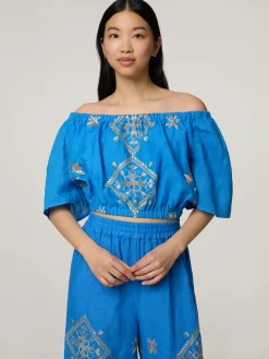 Blusentop im Cropped Fit