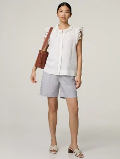 Blusentop mit Lochstickerei