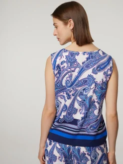 Blusentop mit Paisley-Print