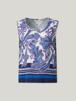 Blusentop mit Paisley-Print