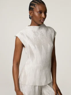 Blusentop mit Plissee