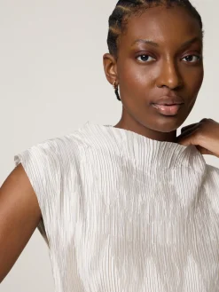 Blusentop mit Plissee