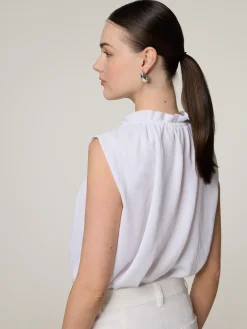 Blusentop mit Rüschen