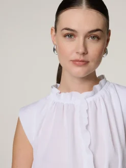 Blusentop mit Rüschen