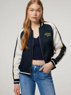 Bomberjacke aus Satin