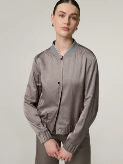 Bomberjacke aus Satin