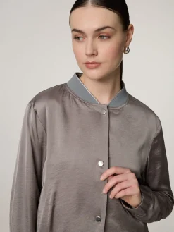 Bomberjacke aus Satin