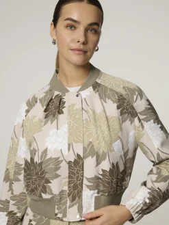 Bomberjacke mit Blumenprint