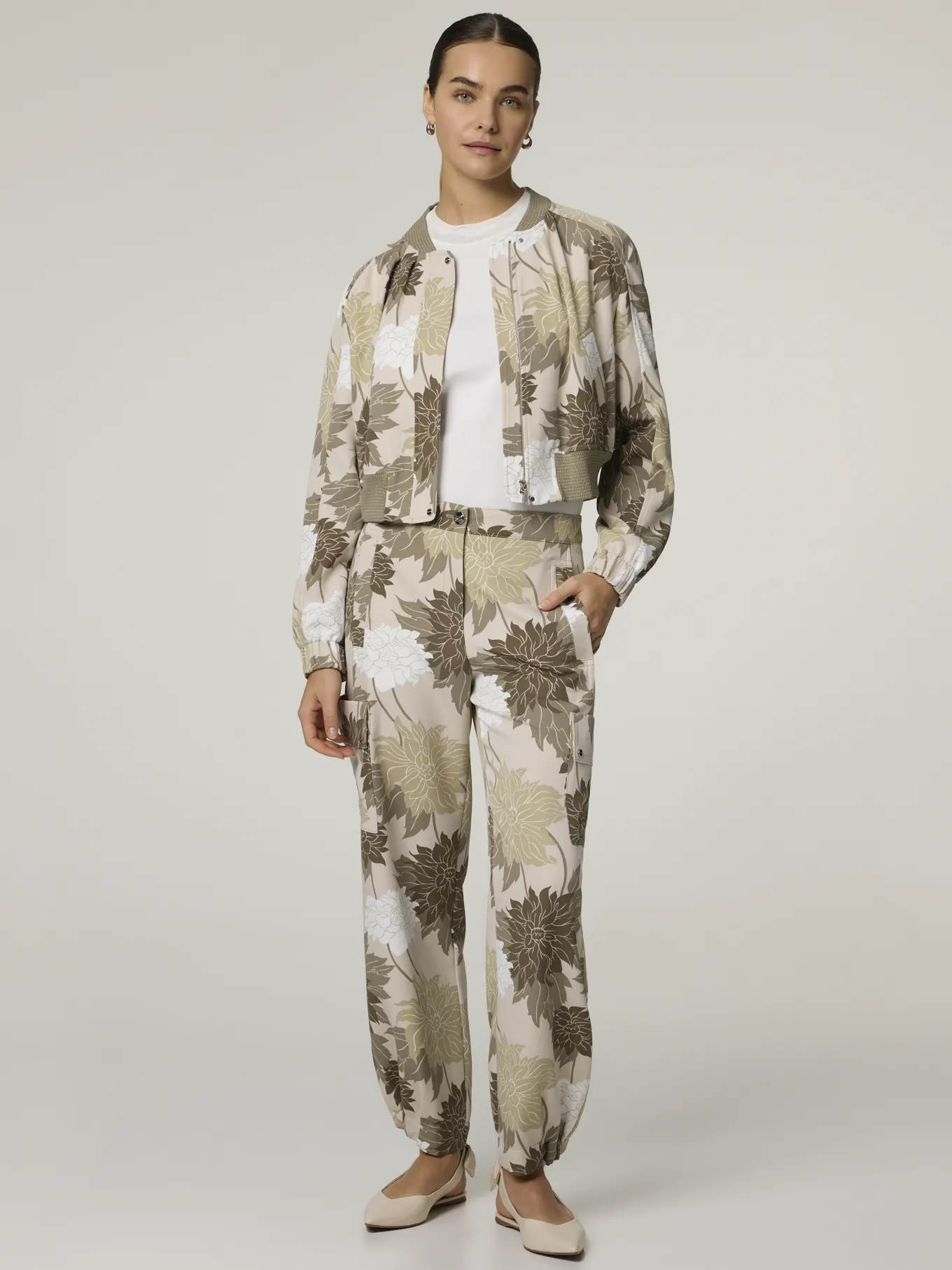 Bomberjacke mit Blumenprint