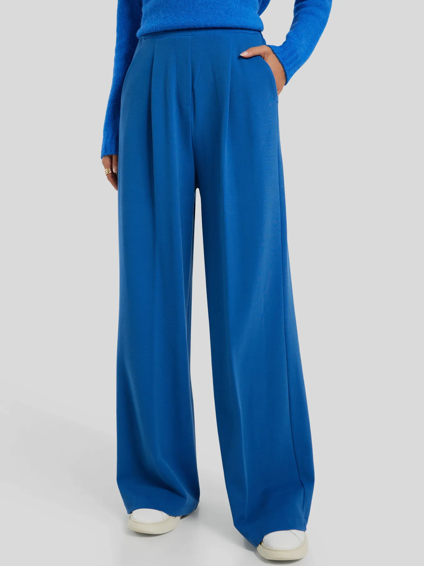 Bundfaltenhose aus Jersey CANTER