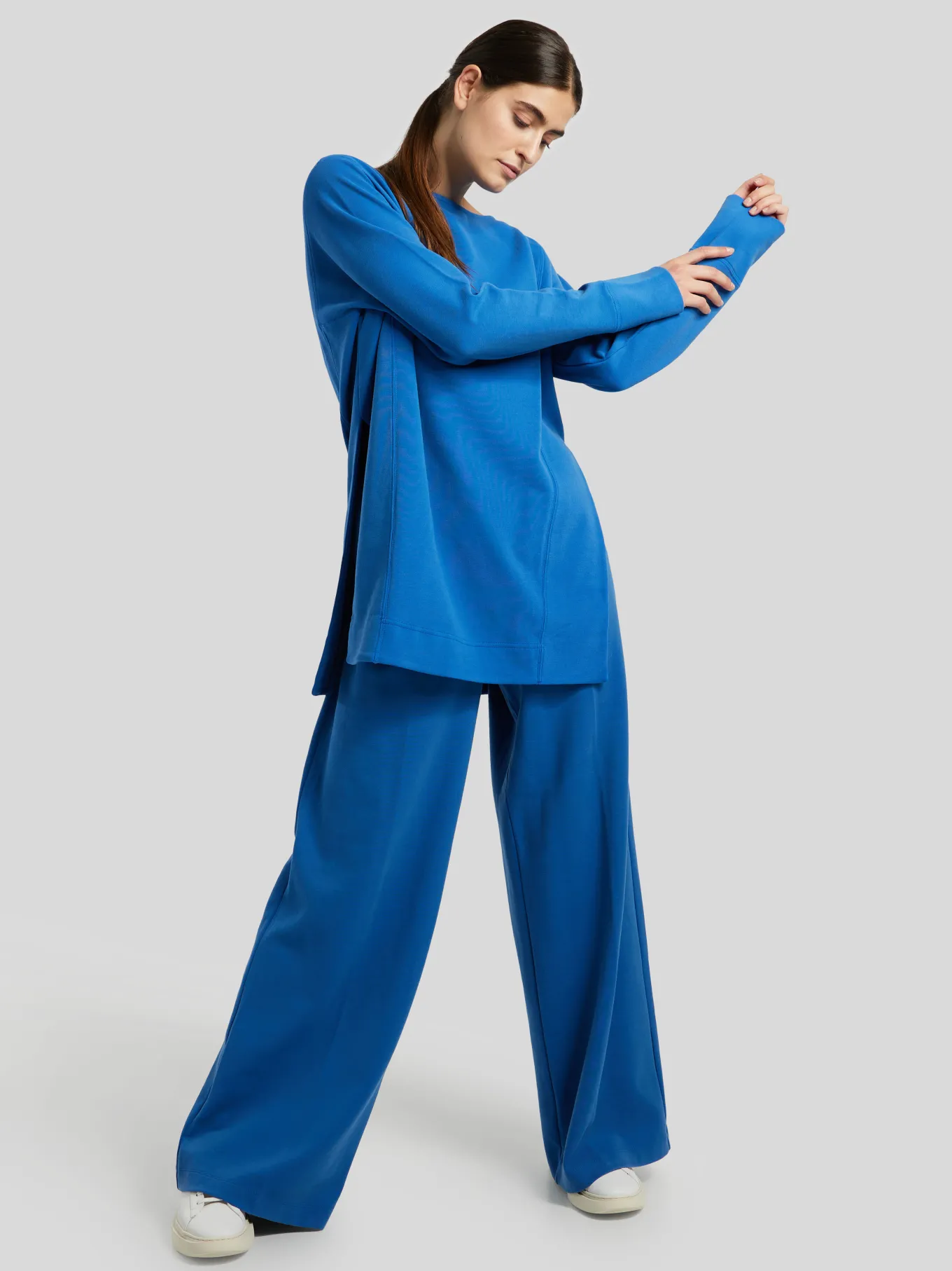 Bundfaltenhose aus Jersey CANTER