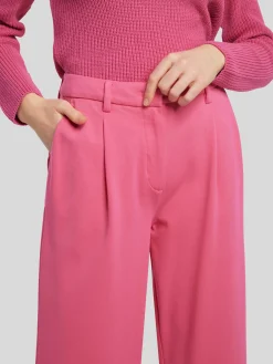 Bundfaltenhose aus Jersey