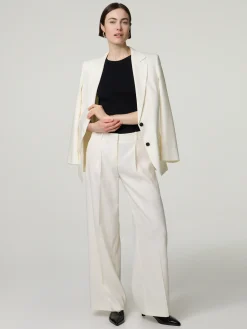 Bundfaltenhose mit Leinen HALATI