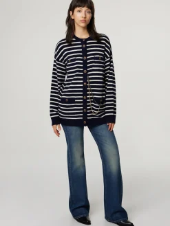 Cardigan mit Kettendetails