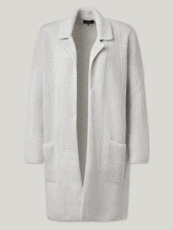 Cardigan mit Lochstickerei