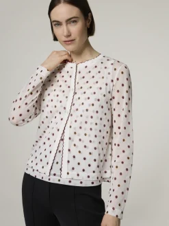 Cardigan mit Tupfen
