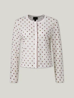 Cardigan mit Tupfen