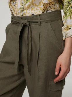 Cargohose aus Leinen