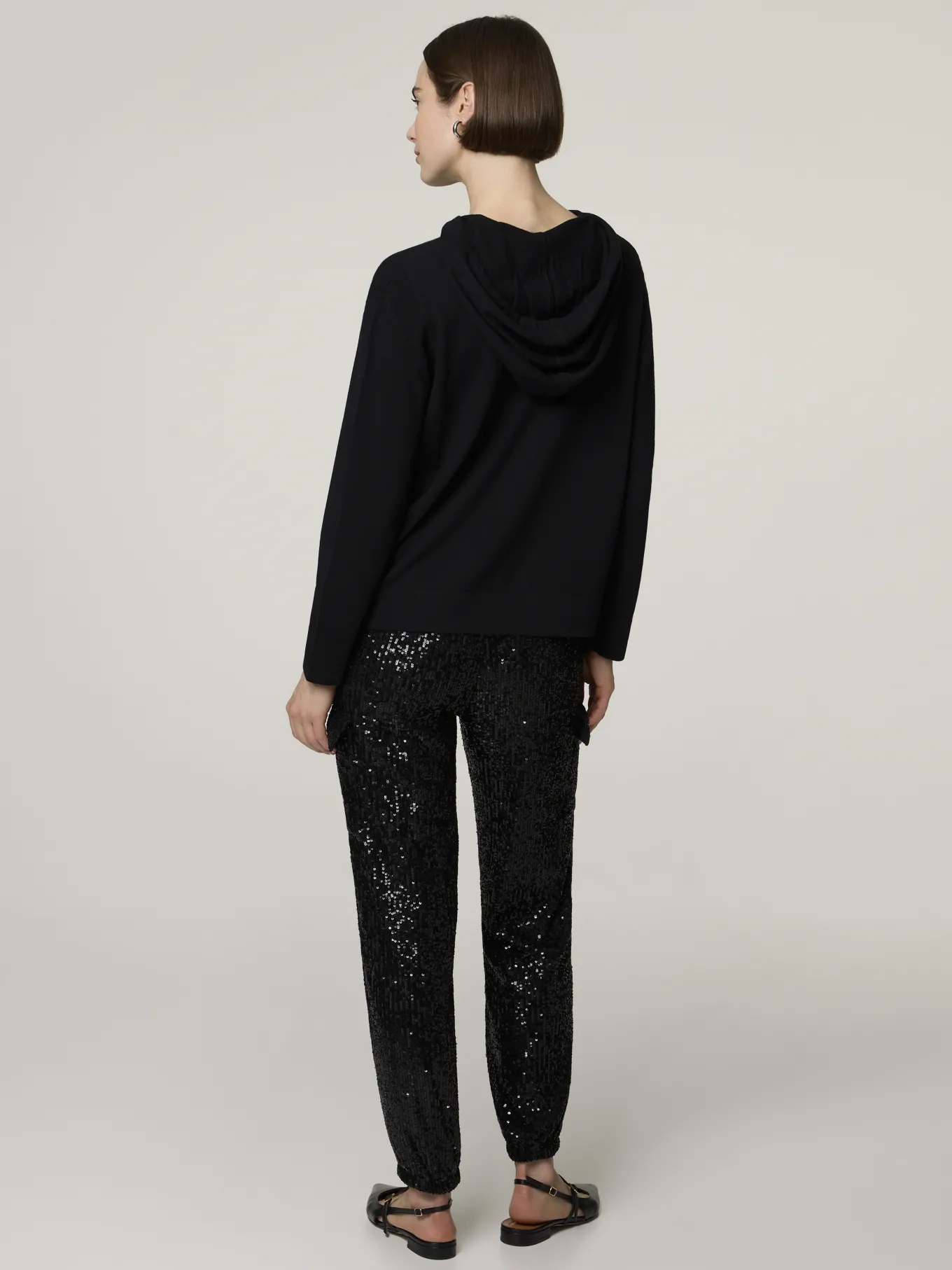 Cargohose mit Pailletten