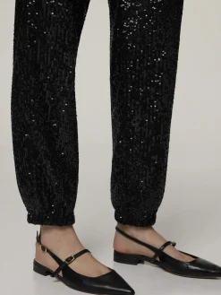 Cargohose mit Pailletten