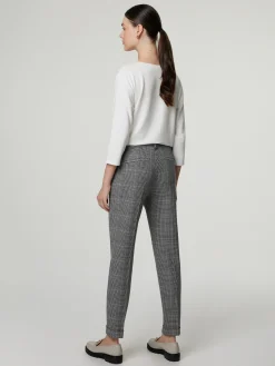 Chino mit Hahnentritt TURN UP