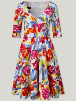 Cocktailkleid aus Baumwolle