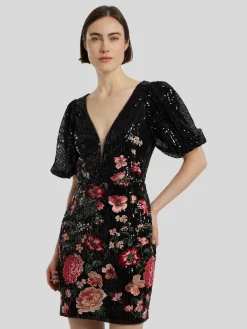 Cocktailkleid mit Blumen