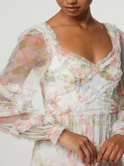 Cocktailkleid mit Blumenprint