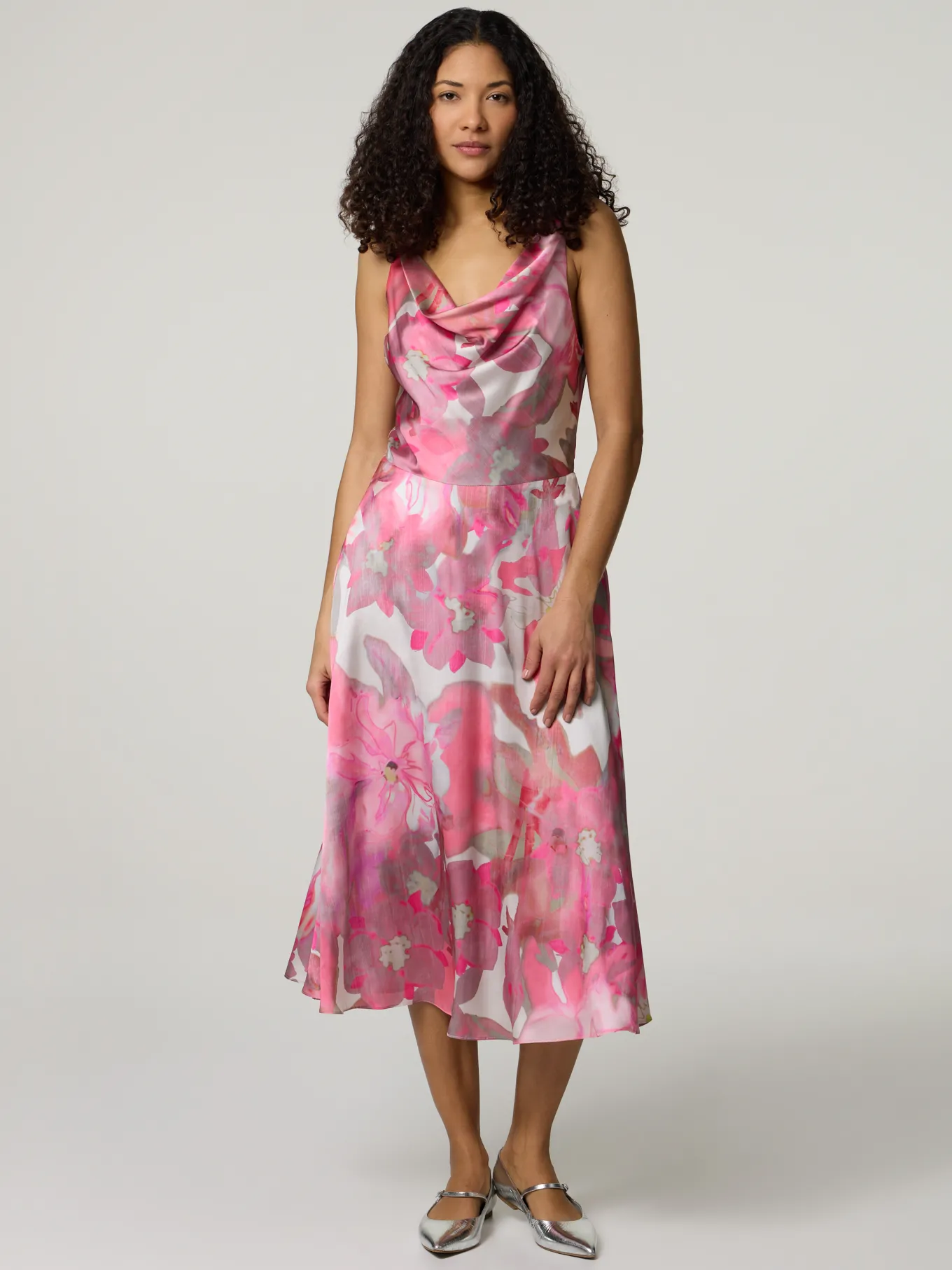Cocktailkleid mit floralem Print