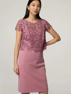 Cocktailkleid mit Lochspitze