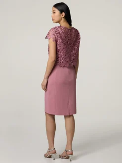 Cocktailkleid mit Lochspitze