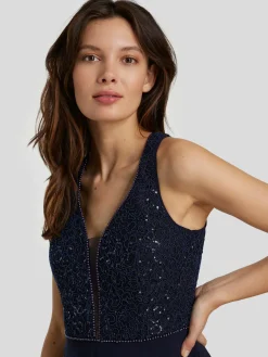 Cocktailkleid mit Pailletten