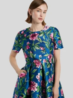 Cocktailkleid mit Print MIK