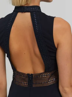 Cocktailkleid mit Spitzen-Details