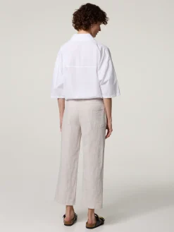 Culotte aus Leinen NORA CROPPED