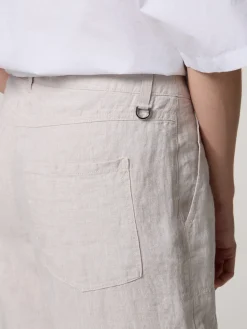 Culotte aus Leinen NORA CROPPED