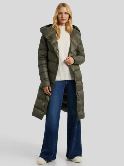 Daunenmantel mit Kapuze