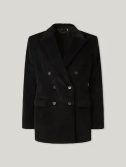 Doppelreihiger Blazer aus Cord