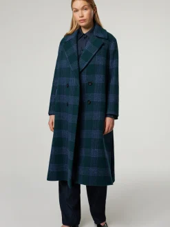 Doppelreihiger Mantel mit Wolle