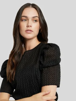 Elegante Kurzarmbluse