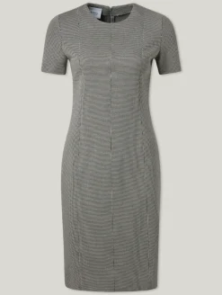 Etuikleid mit Hahnentritt-Muster