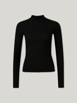 Feinstrickpullover aus Wolle