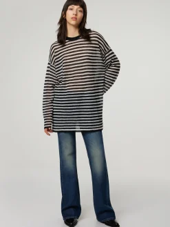 Feinstrickpullover mit Mohair