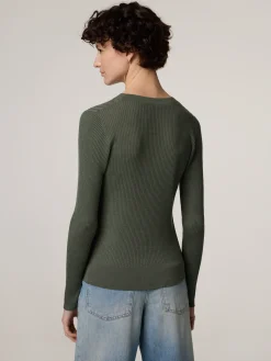 Feinstrickpullover mit Seide