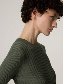 Feinstrickpullover mit Seide